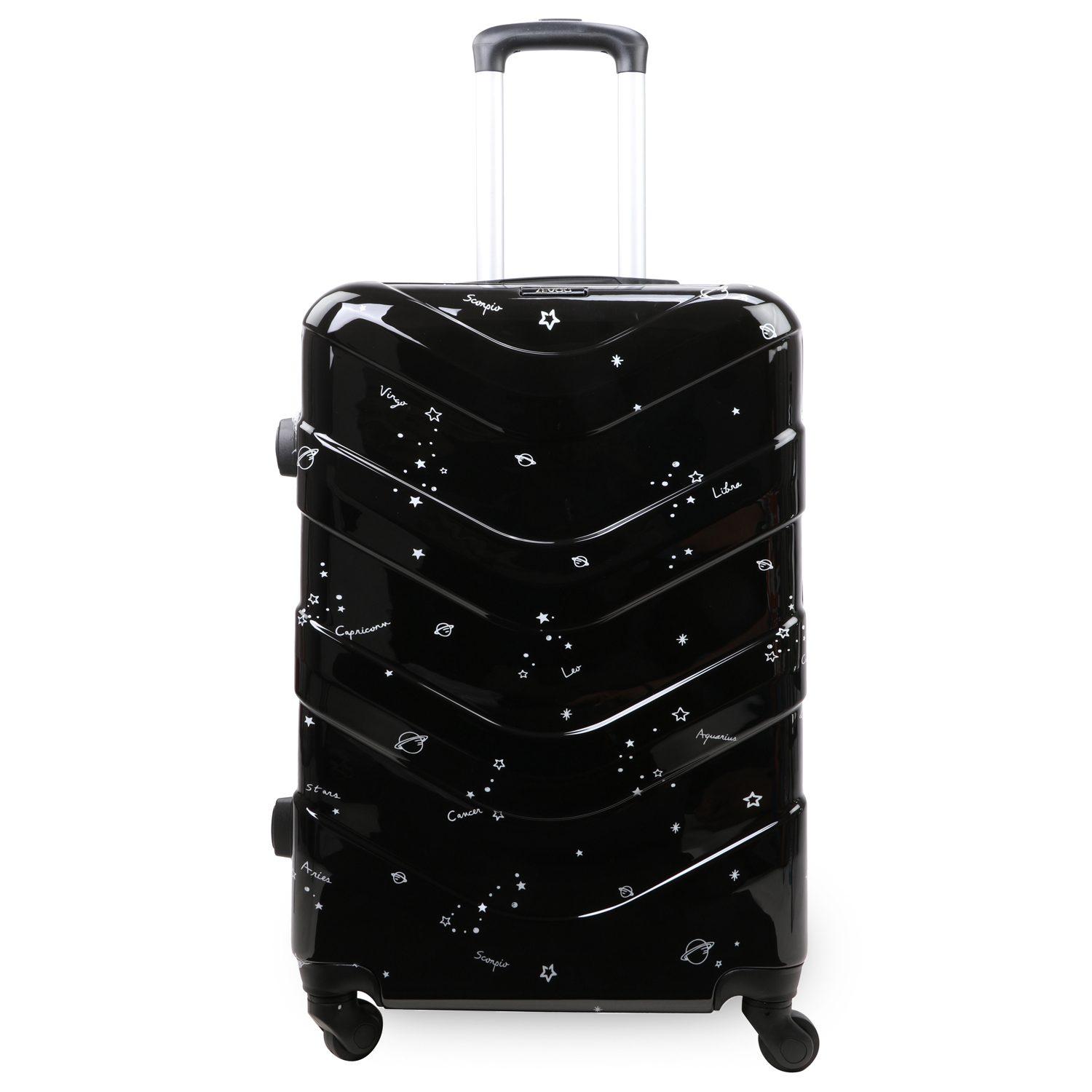 ZEVOG Lucky Bag Check in Luggage Black color 24 Inch 0759108943213