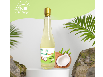 Natural Source- Cold Pressed Edible Oil Coconut 1 ltr-(0735202878231)(735202878231)