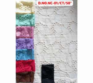 0745808981785/745808981785 White Cotton Eyelet Embroidered Fabric